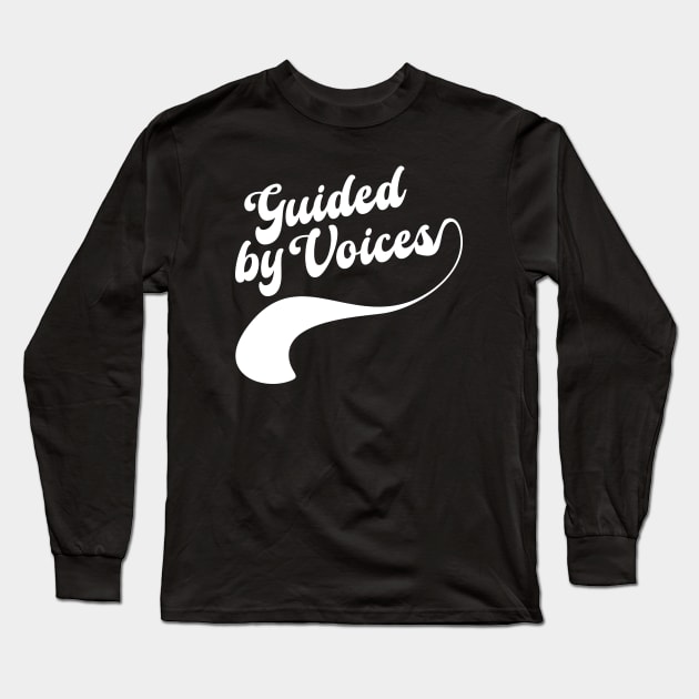 Guided by voices // White Long Sleeve T-Shirt by Degiab